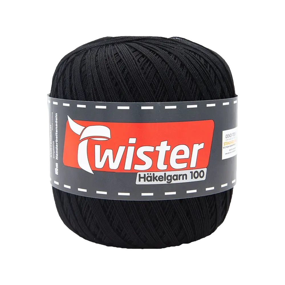 #Farbe_Twister Häkelgarn 100 | 90 Schwarz