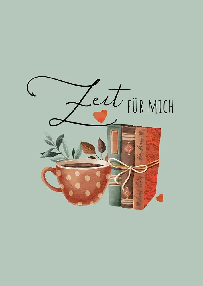 #Design_Karte 149: Grau - Zeit fĂŒr mich.