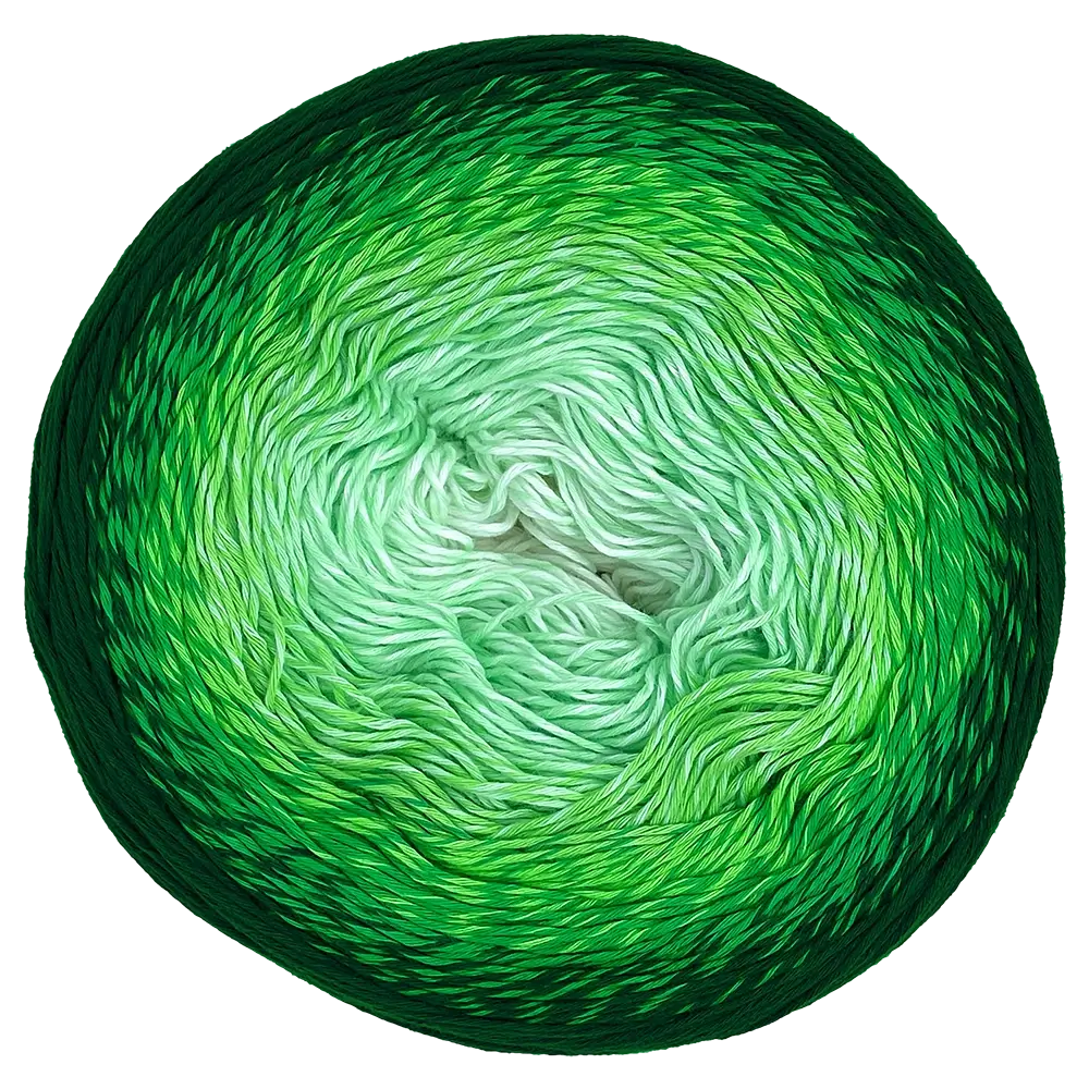 #Farbe_YarnArt Rosegarden | 319 Dunkelgrün-Grün-Hellgrün-Mint-Weiß