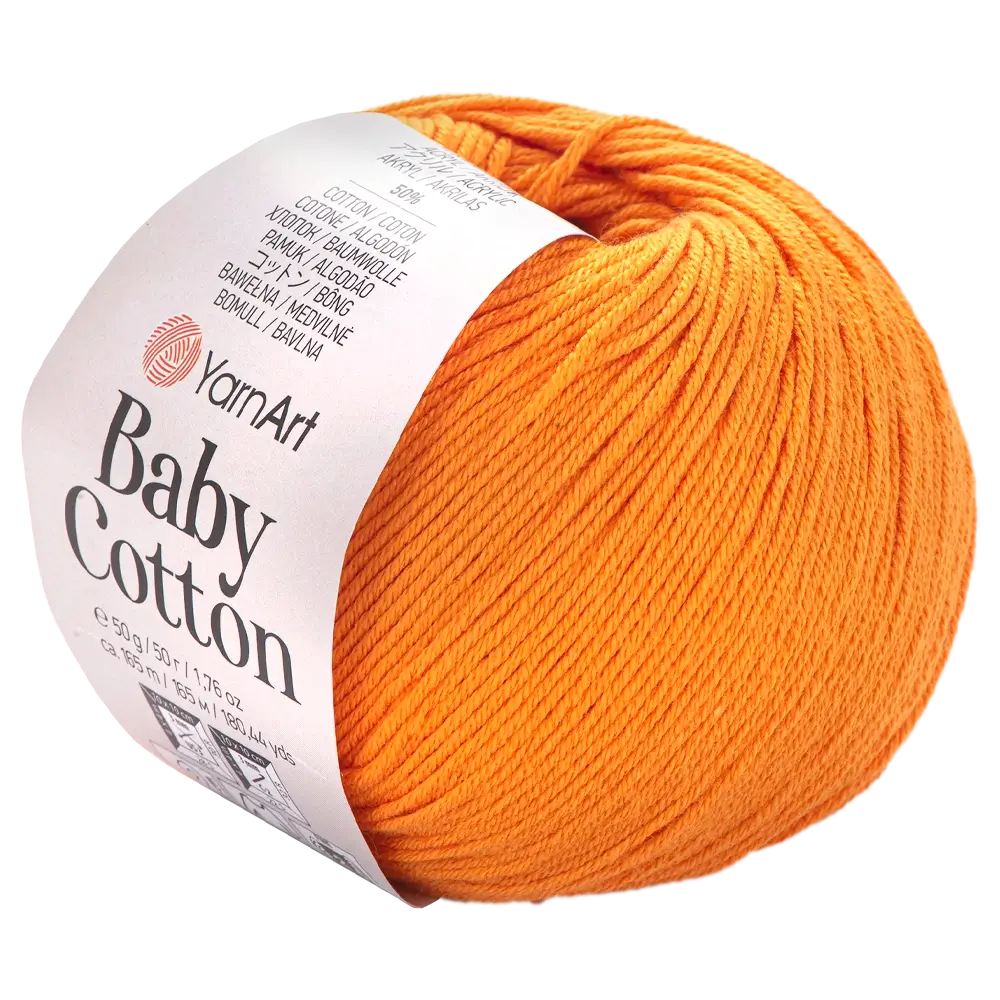 #Farbe_YarnArt Baby Cotton | 425 Hellorange