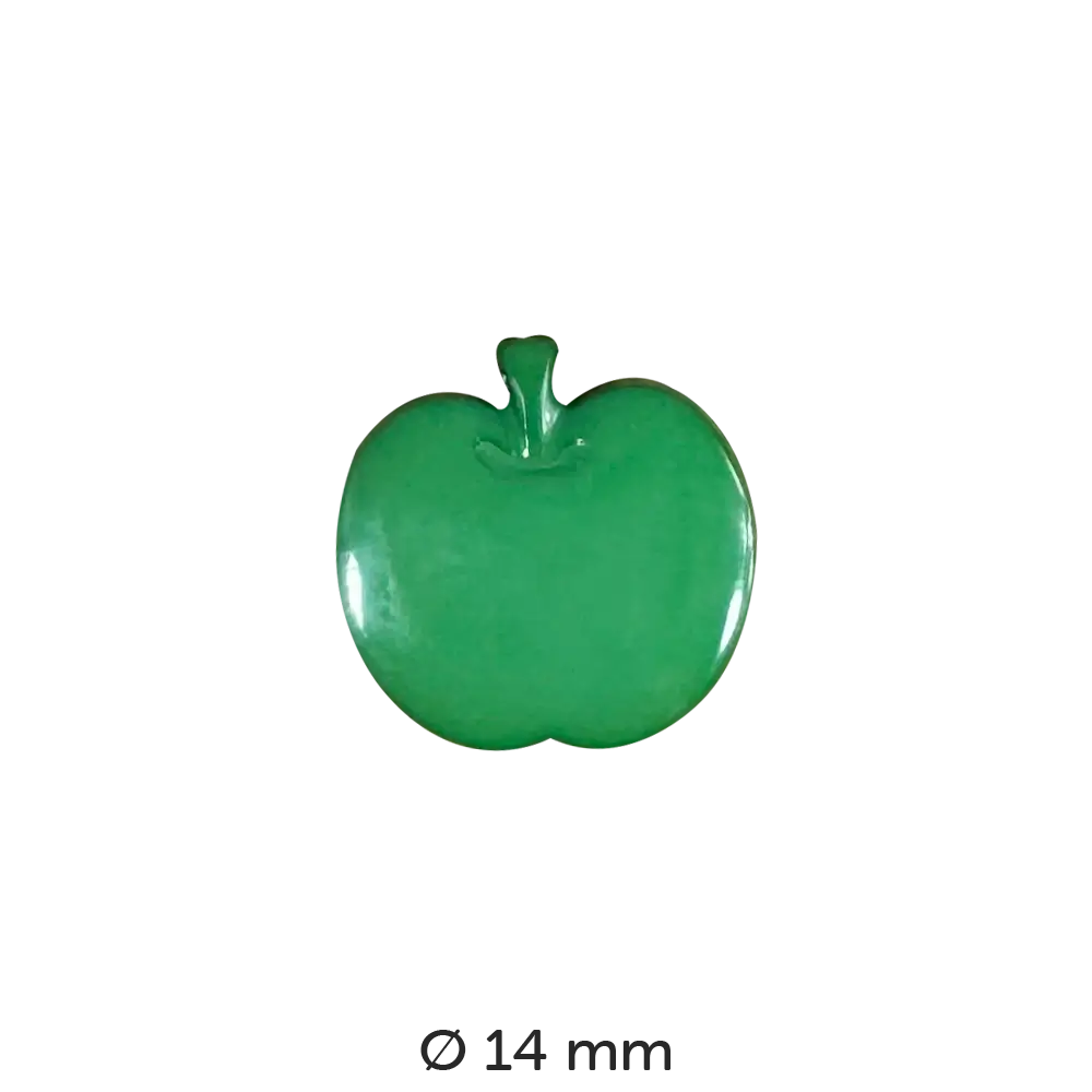 #Farbe_Dill Knopf Apfel 14 mm | 180614 Grün