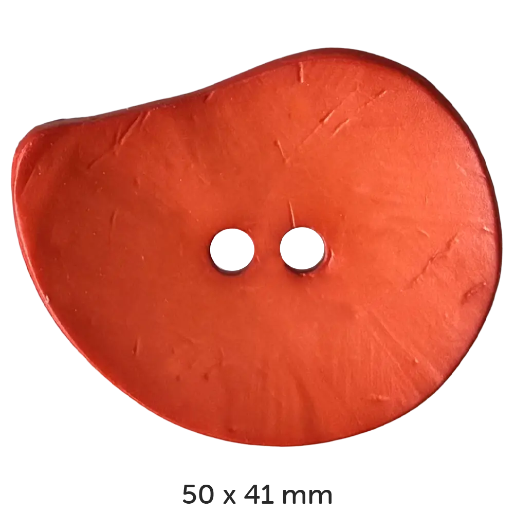 #Farbe_Dill Knopf Tropfen 50 x 41 mm | 390140 Orange