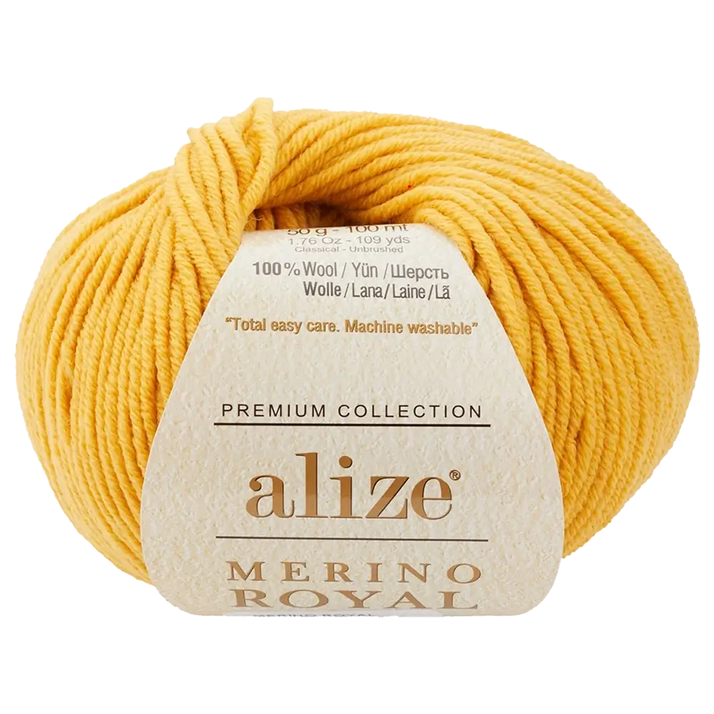 #Farbe_Alize Merino Royal | 02 Gelb