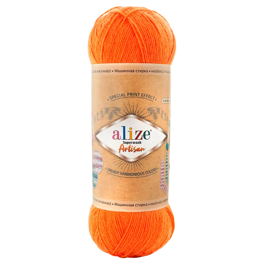#Farbe_Alize Superwash Artisan | 336 Orange