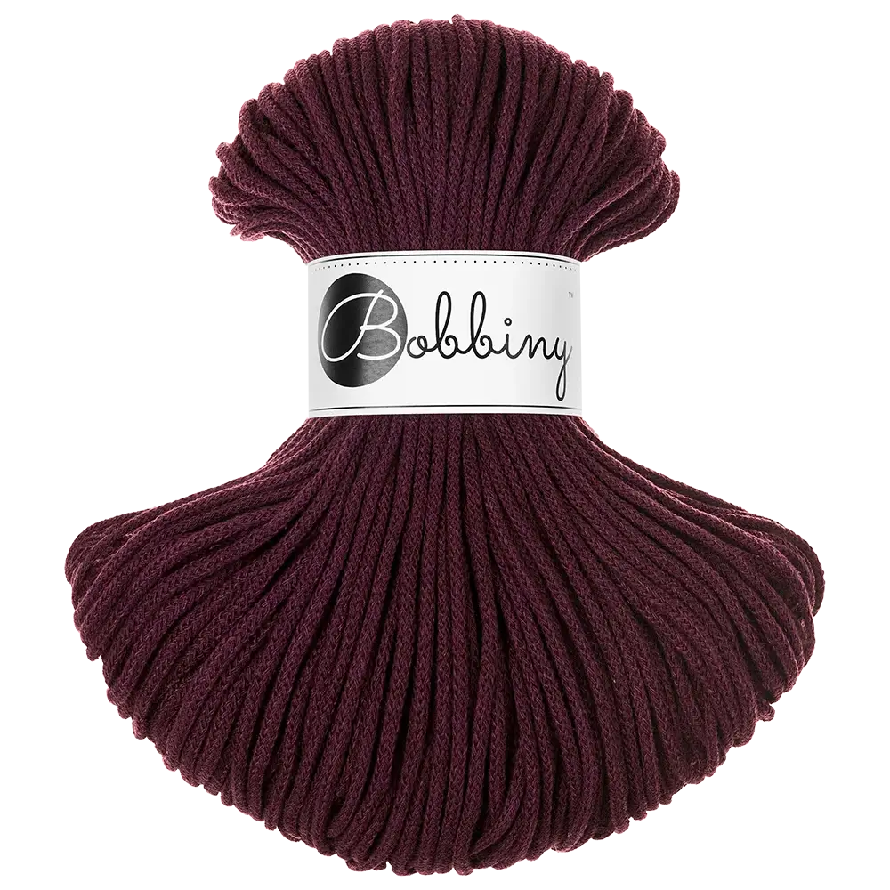 #Farbe_Bobbiny Flechtkordel Junior | Burgundy