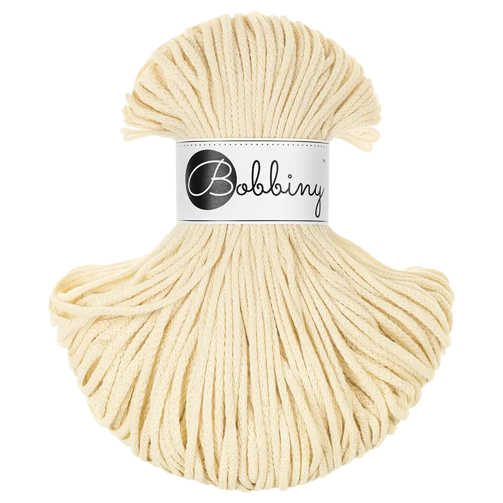 #Farbe_Bobbiny Flechtkordel Junior | Butter Yellow