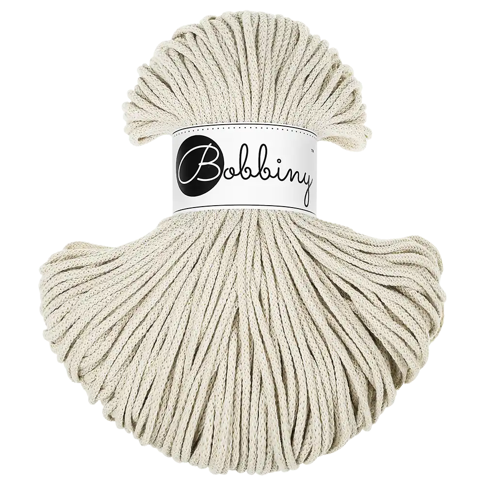 #Farbe_Bobbiny Flechtkordel Junior | Cashmere Beige