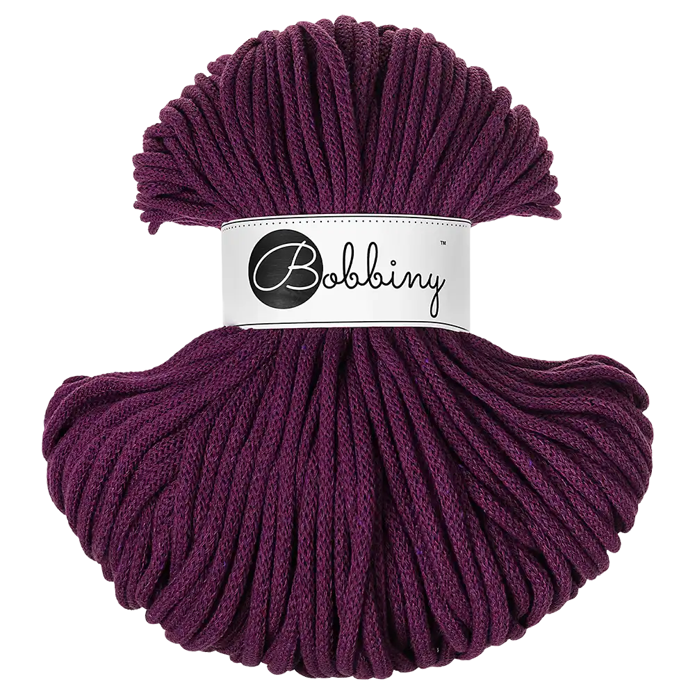#Farbe_Bobbiny Flechtkordel Premium | Aubergine