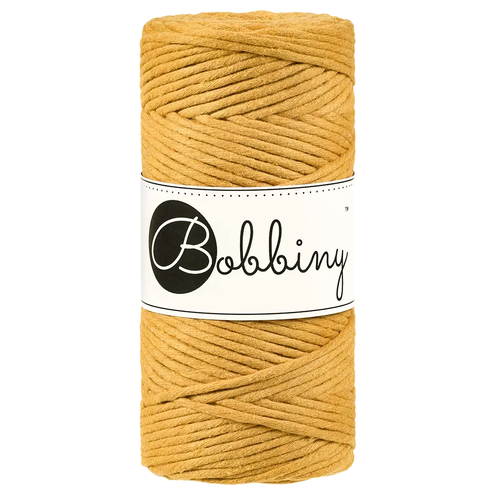 #Farbe_Bobbiny Makramee 3 mm | Mustard