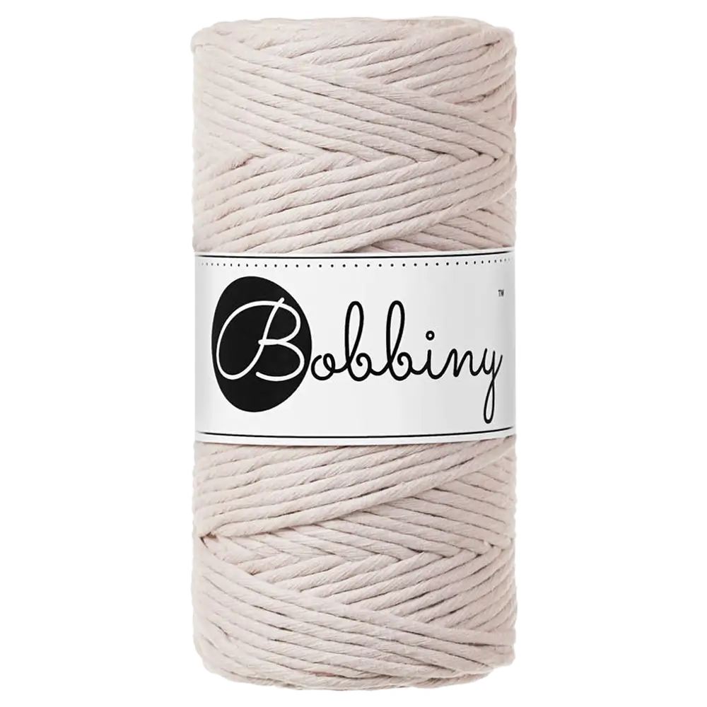 #Farbe_Bobbiny Makramee 3 mm | Nude