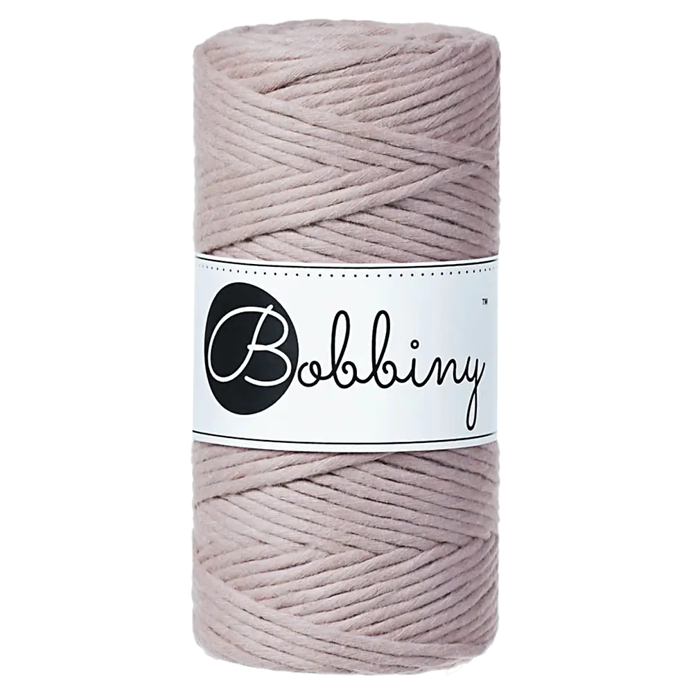 #Farbe_Bobbiny Makramee 3 mm | Pearl