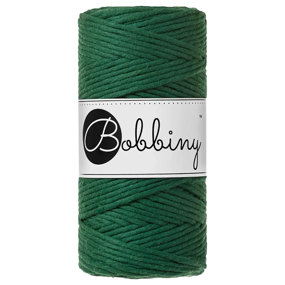 #Farbe_Bobbiny Makramee 3 mm | Pine Green