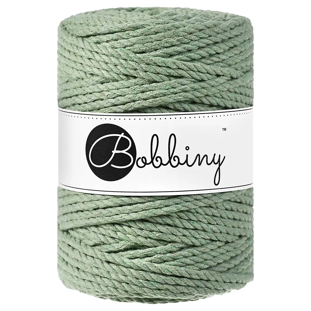#Farbe_Bobbiny Makramee 3PLY 5 mm | Eucalyptus Green