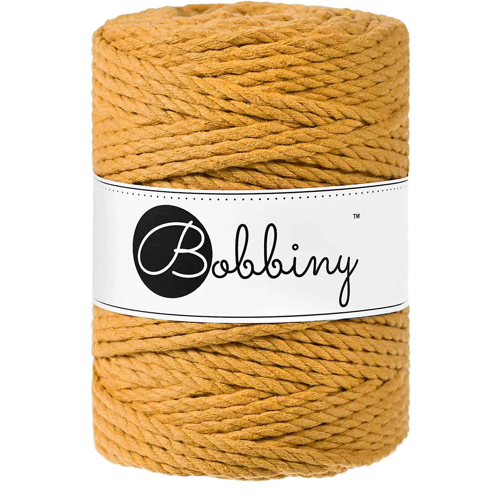 #Farbe_Bobbiny Makramee 3PLY 5 mm | Mustard