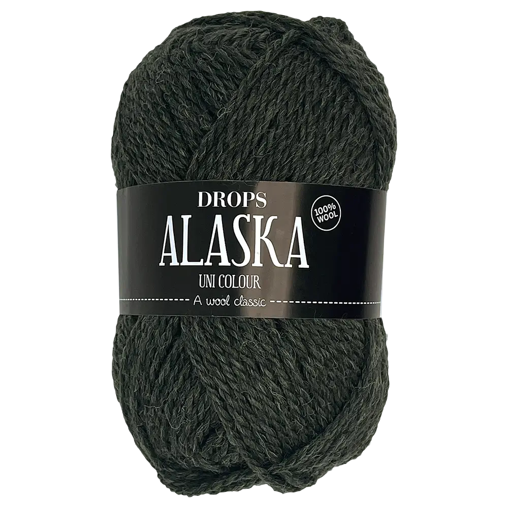#Farbe_Drops Alaska Uni | 51 Oliv meliert