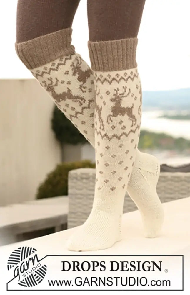 Overknees Oh Deer Socks (Strickset)