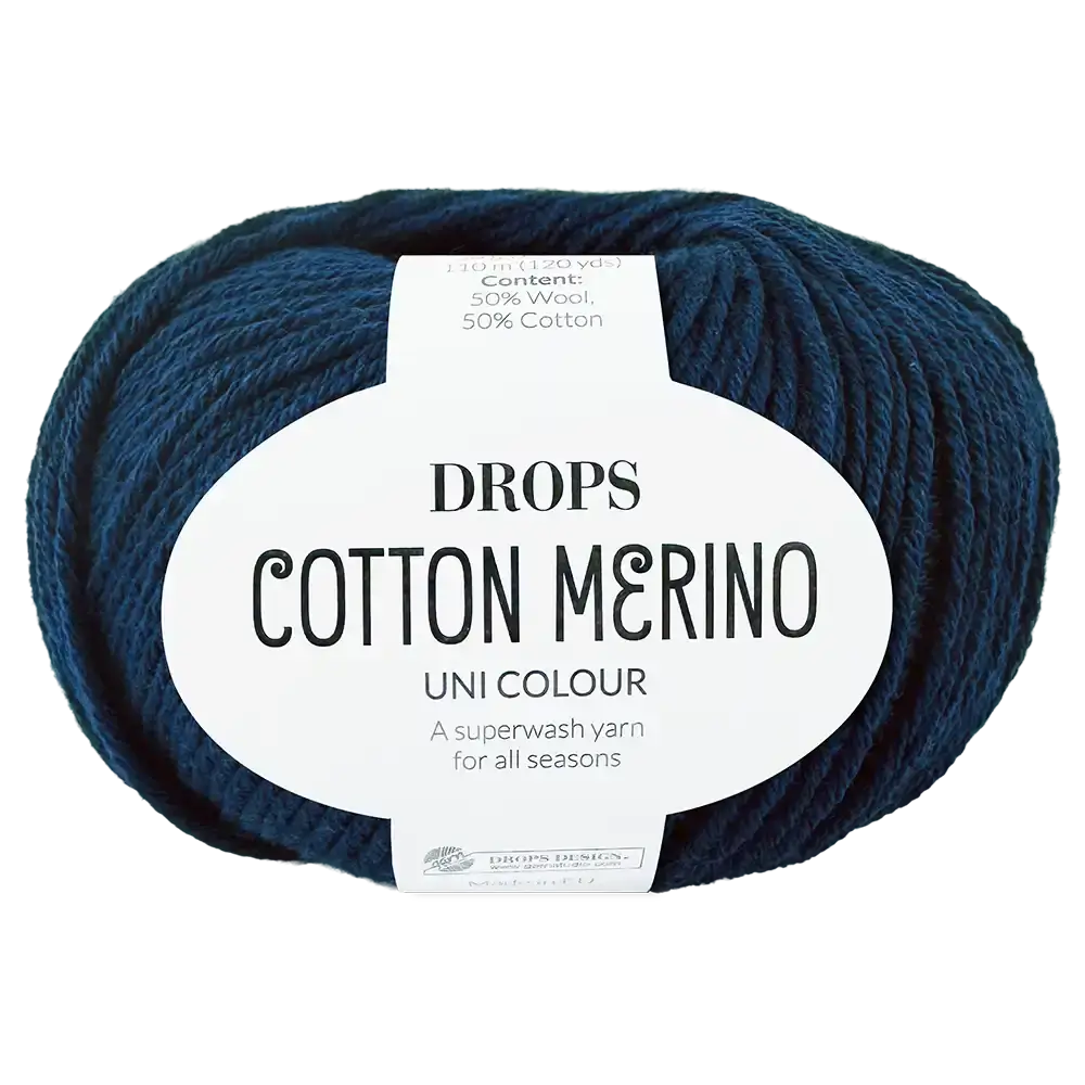 #Farbe_Drops Cotton Merino | 08 Marine