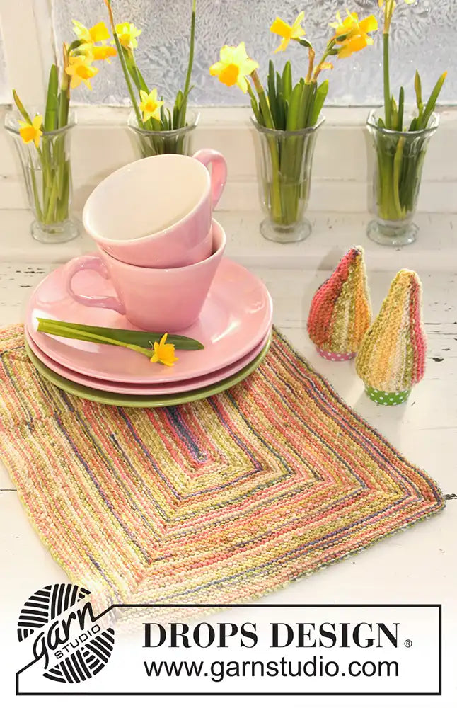 Tischset Rainbow Rays (Strickset)