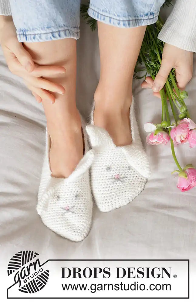 Hausschuhe Bunny Ears (Häkelset)