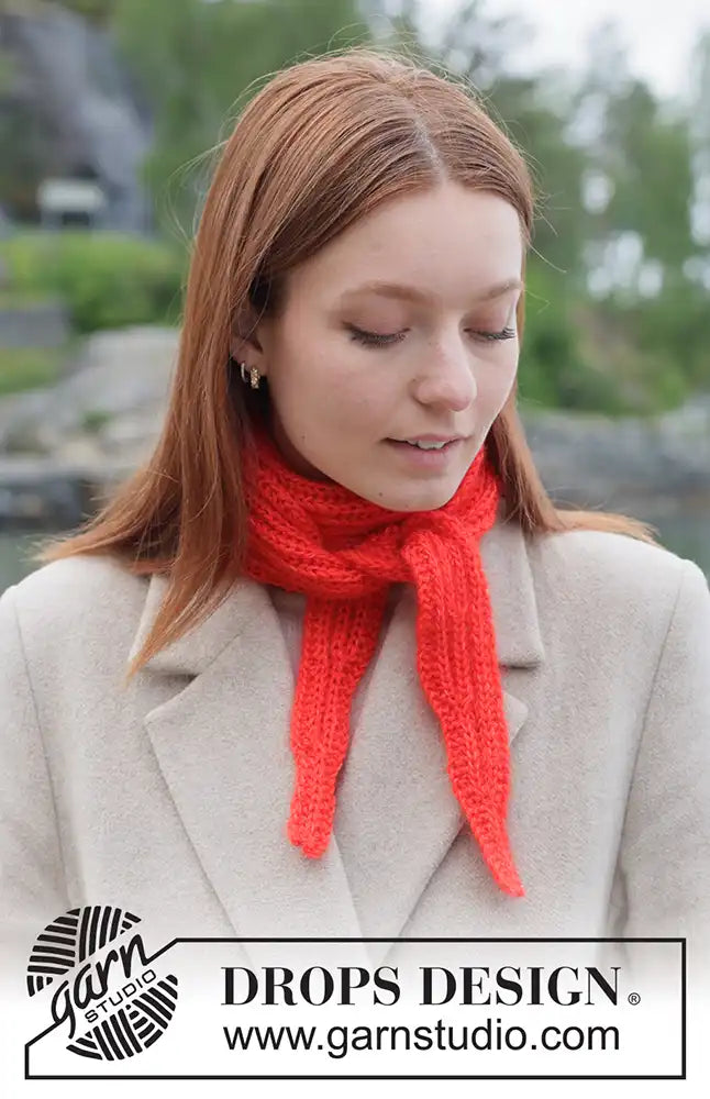 Tuch klein Flamecurl (Strickset)