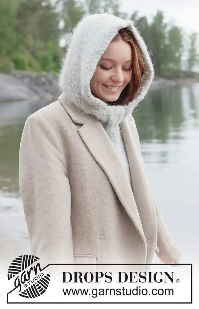 Kragenschal Quiet Storm Hood (Strickset)