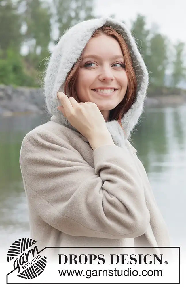 Kragenschal Quiet Storm Hood (Strickset)