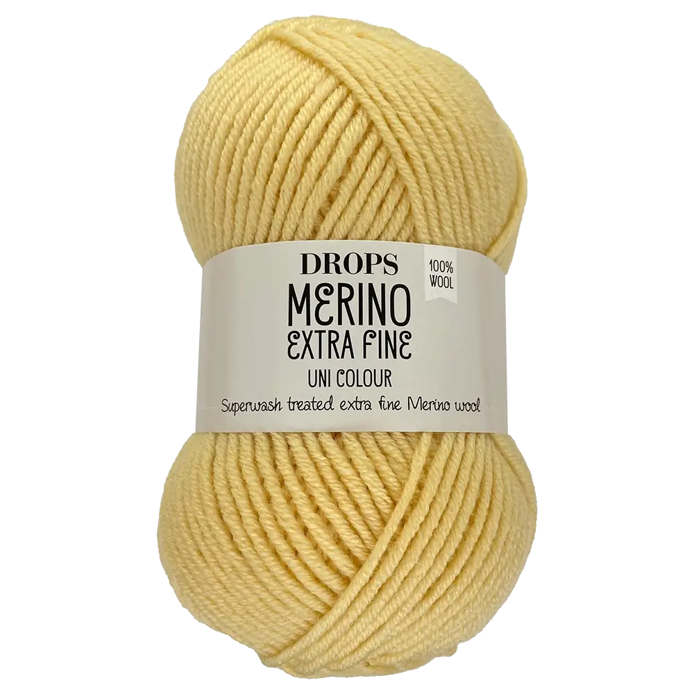 #Farbe_Drops Merino Extra Fine Uni | 24 Hellgelb