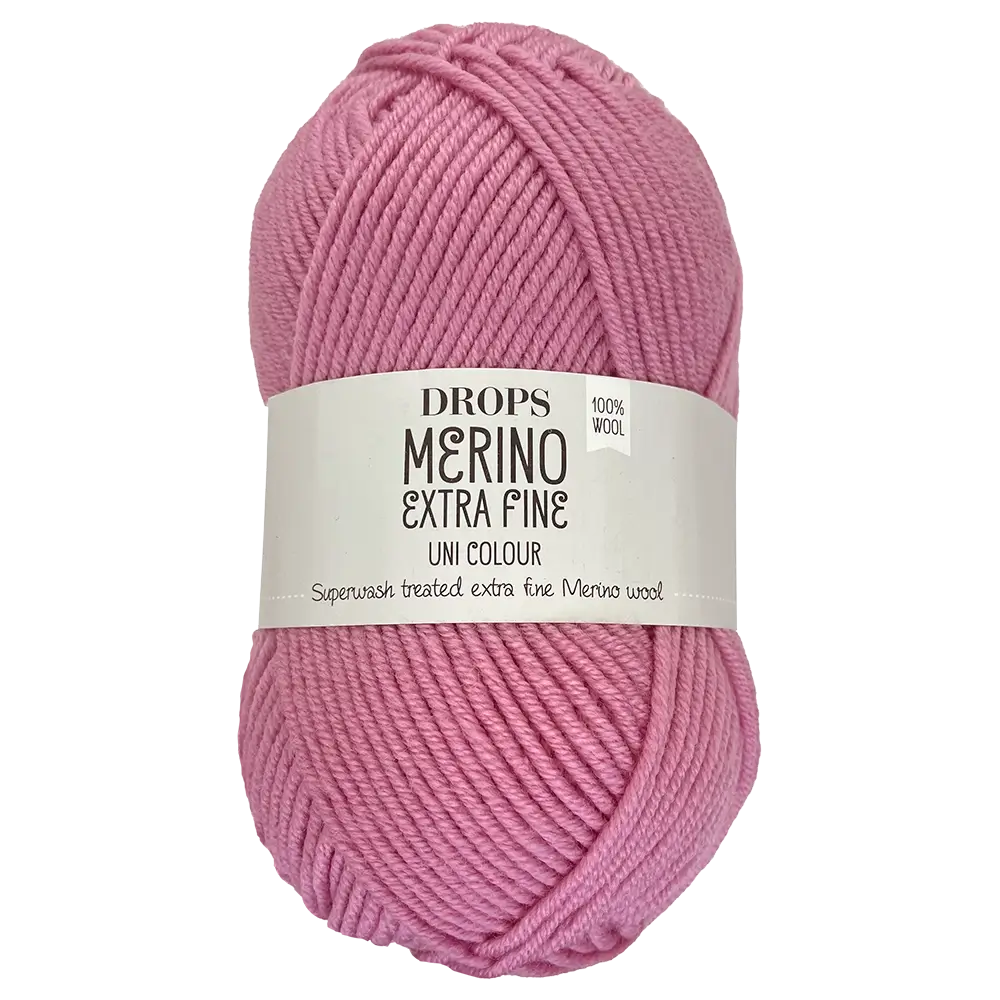 #Farbe_Drops Merino Extra Fine Uni | 25 Rosa