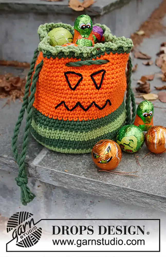 Bonbontasche Scary Pumpkin (Häkelset)