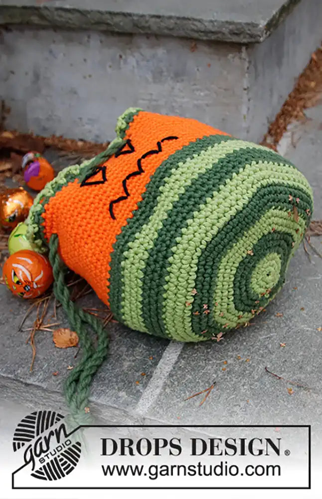 Bonbontasche Scary Pumpkin (Häkelset)