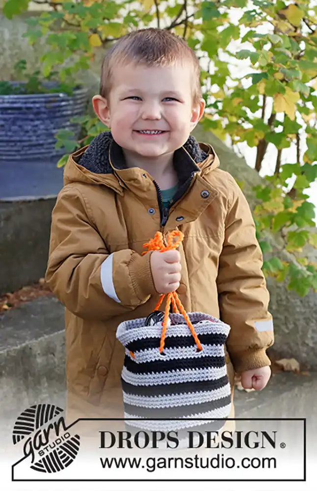 Bonbontasche Spooky Stripes Bag (Häkelset)