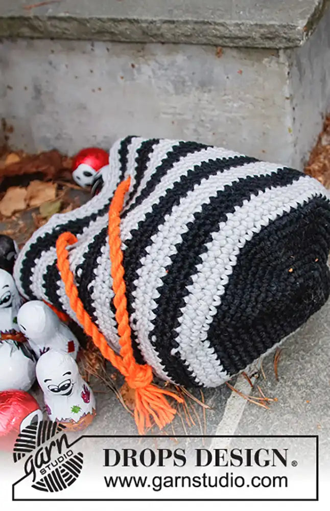 Bonbontasche Spooky Stripes Bag (Häkelset)