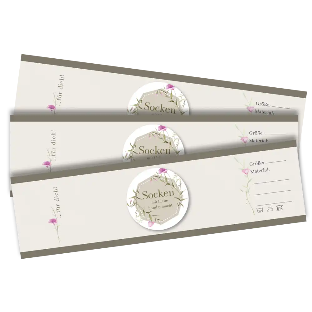#Set_Frida's Sockenbanderole | 11 Blumen lila