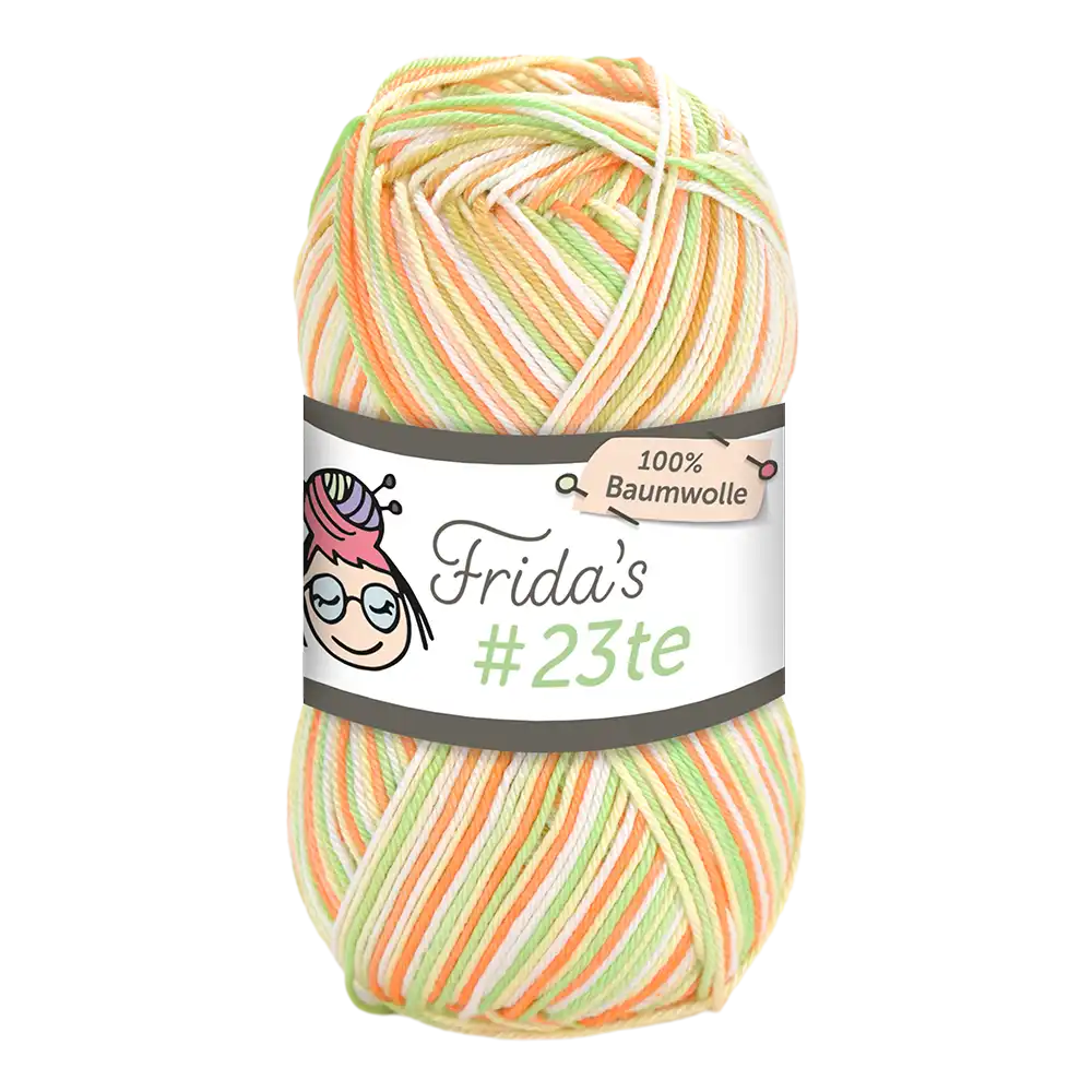 #Farbe_Frida's 23te | 503 Orange-Weiß-Grün-Gelb