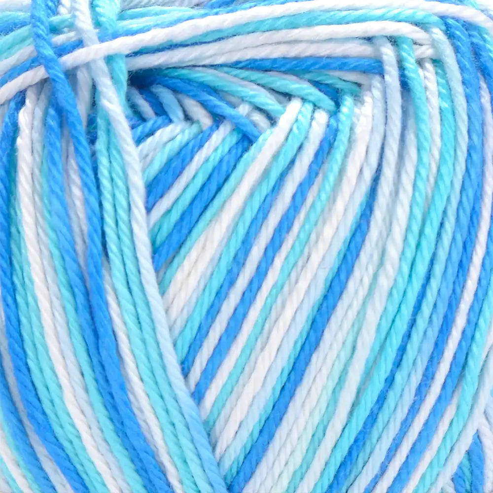 #Farbe_Frida's 23te | 510 Blau-Türkis-Weiß