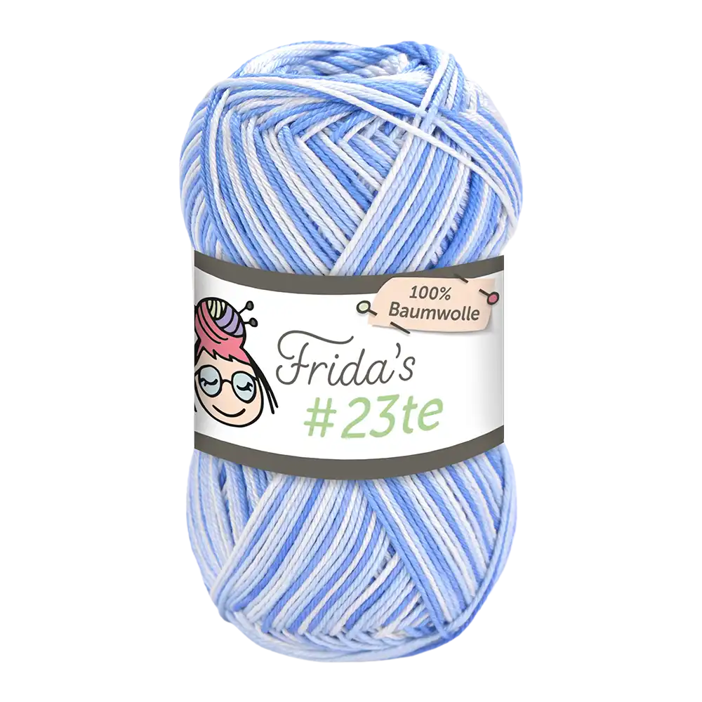 #Farbe_Frida's 23te | 5355 Blau-Hellblau-Weiß