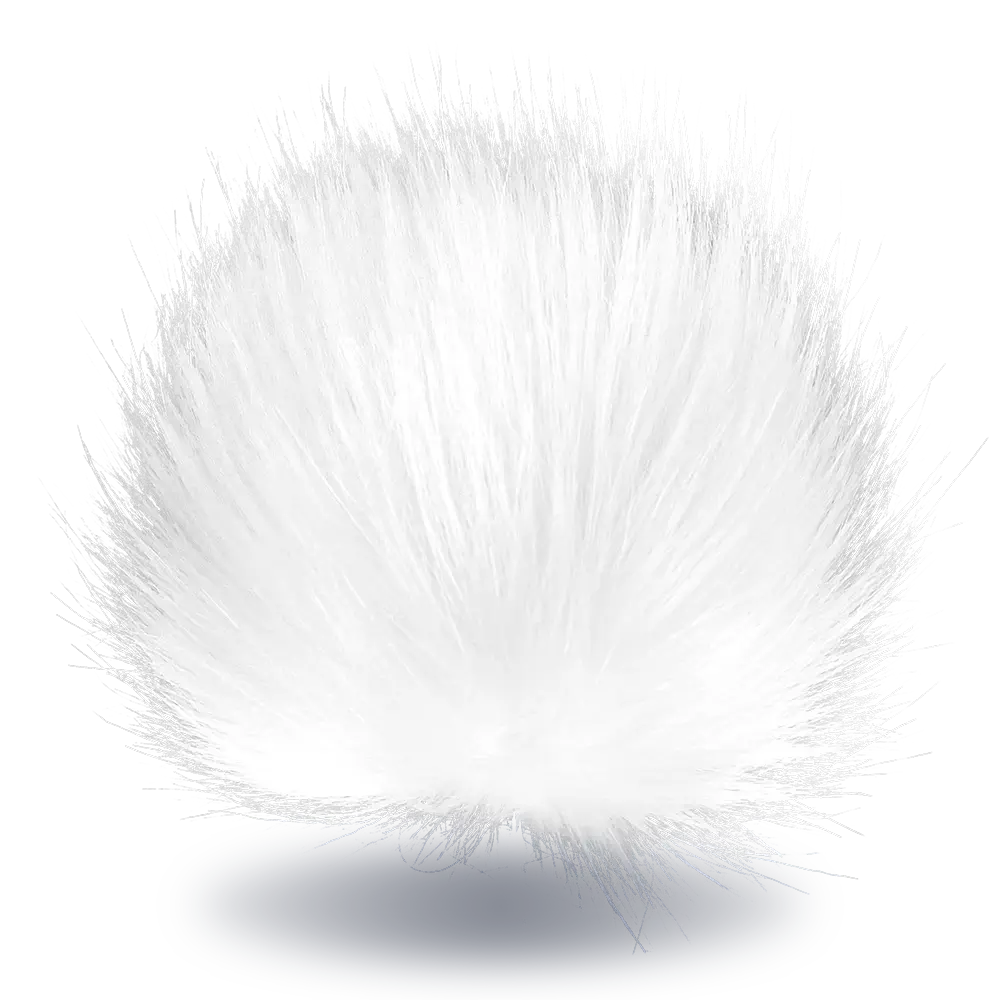 #Farbe_Bommel mit Druckknopf 15-17 cm | Weiß