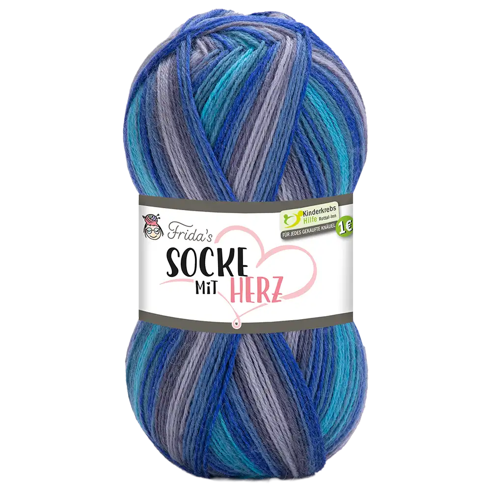 #Farbe_Frida's Socke mit Herz | 5