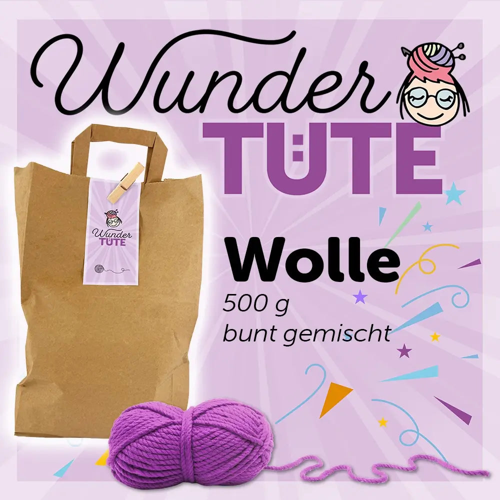 Wundertüte Wolle 500 g