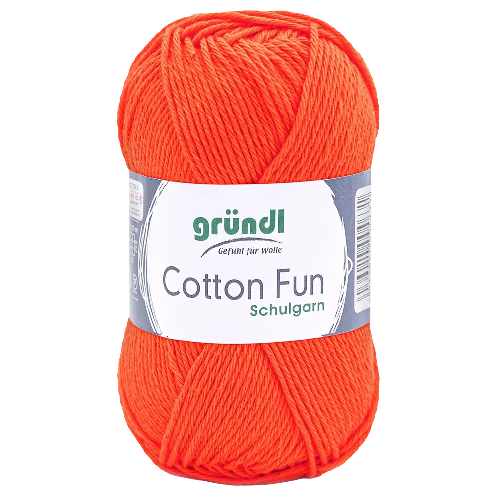#Farbe_Gründl Cotton Fun | 18 Orange