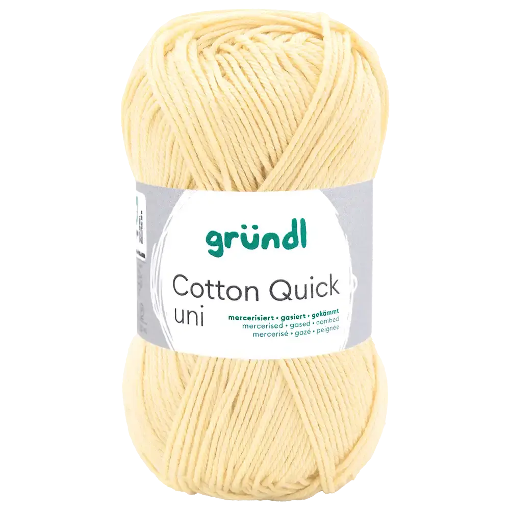 #Farbe_Gründl Cotton Quick Uni | 152 Pastellgelb