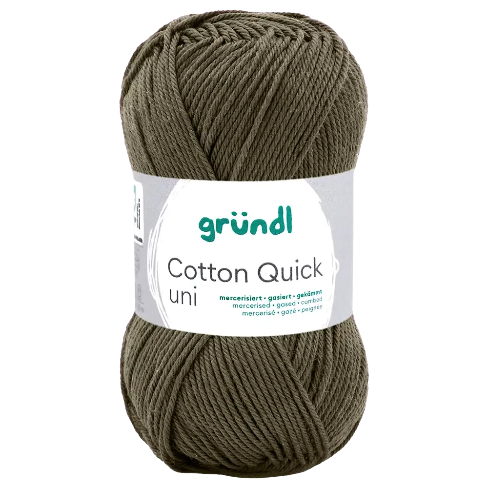 #Farbe_Gründl Cotton Quick Uni | 168 Schwarzgrün