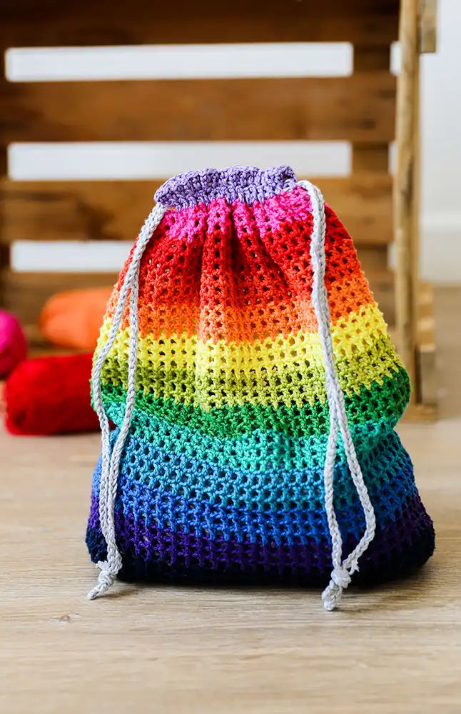 Beutel Regenbogen (Häkelset)