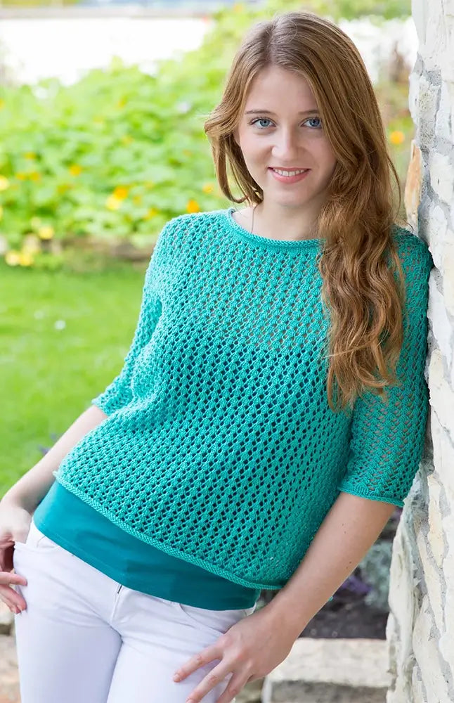 Shirt im Netzmuster (Strickset)