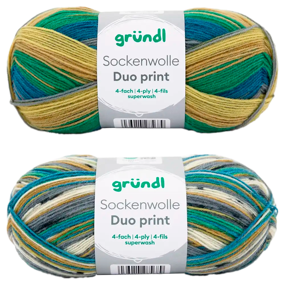 #Farbe_Gründl Duo Sockenwolle | 6226-04