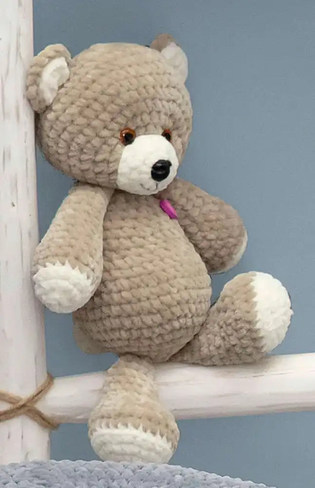 Amigurumi Teddybär mit Herz (Häkelset)