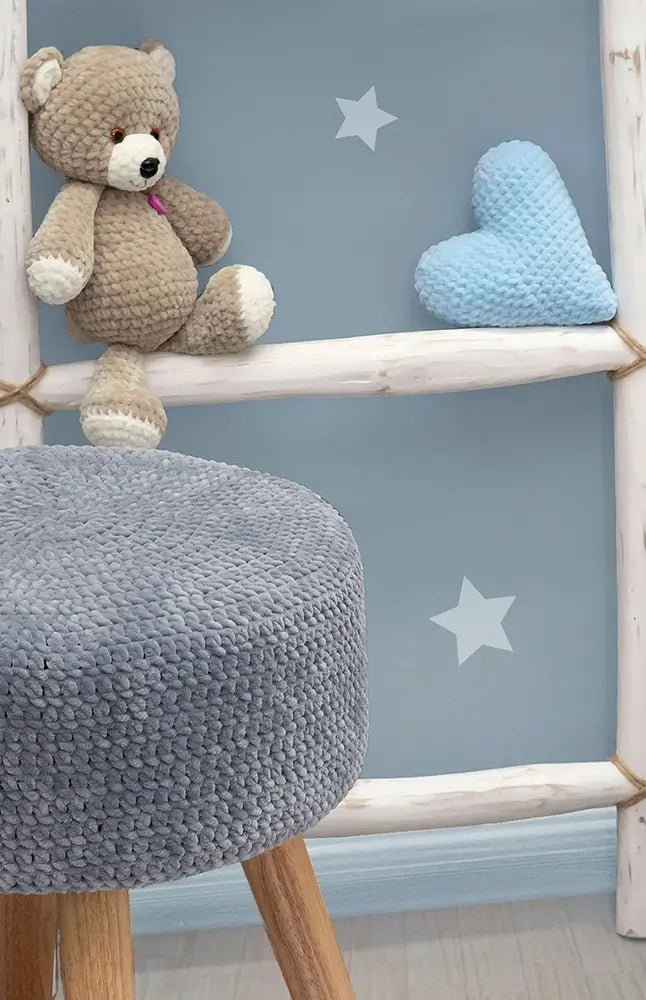 Amigurumi Teddybär mit Herz (Häkelset)