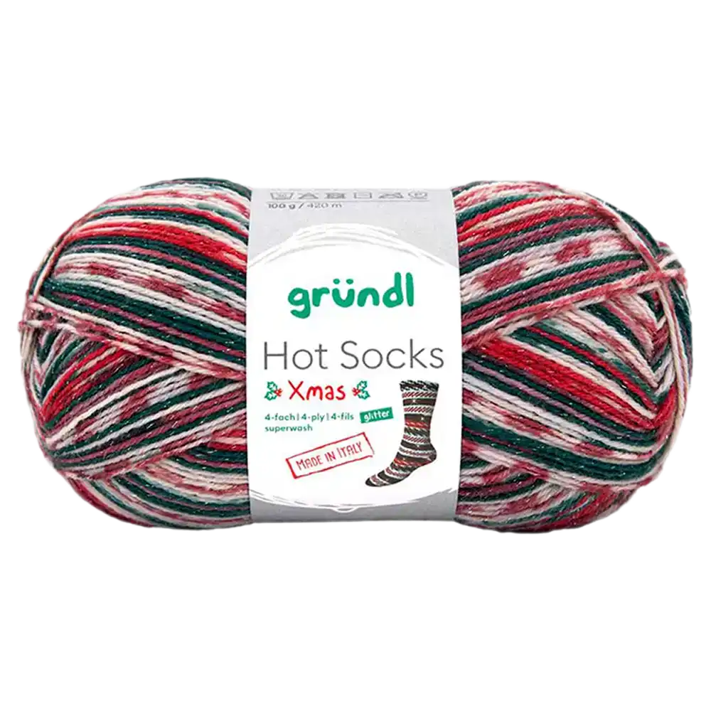 #Farbe_Hot Socks Xmas | 6498 Mit Glitzer
