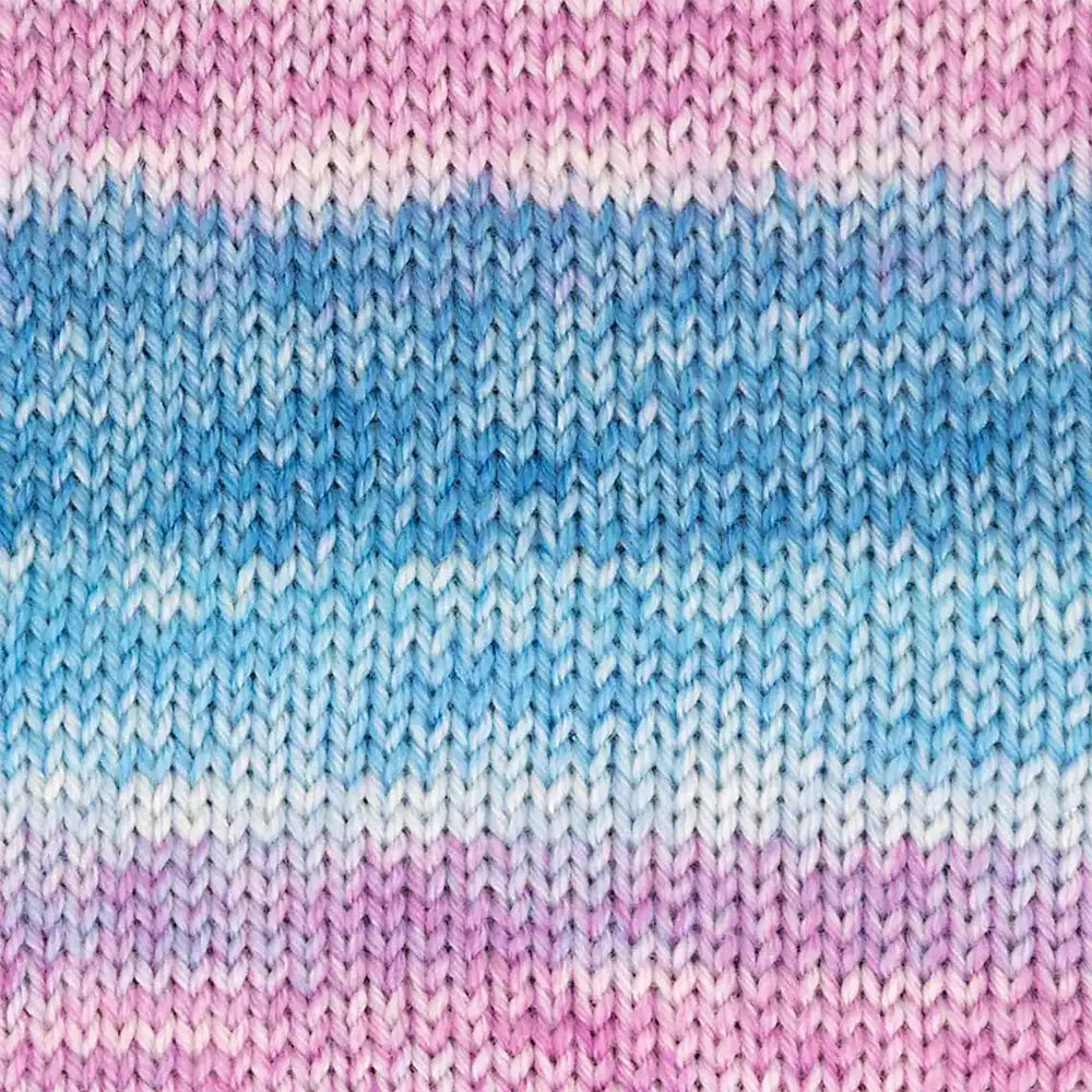 #Farbe_Hot Socks Silk 4-fach | 06 Royalblau-Türkis-Magenta-Kreide