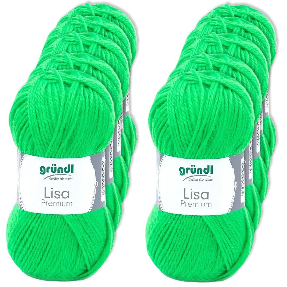 #Farbe_Gründl Lisa Premium Uni | 29 Neongrün